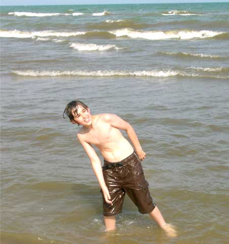 Ben at Three Mile Beach, August 23, 2004